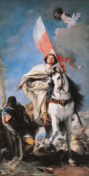 Giovanni Battista Tiepolo St Jacobus defeats the Moors. Germany oil painting art